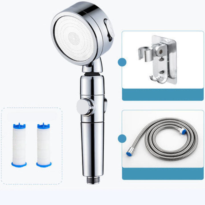 BowLift | Modern Handheld Supercharged Showerhead Round 3 Setting Spray Head