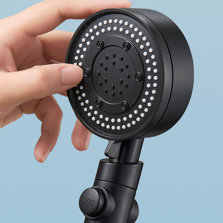 BowLift | Contemporary Hand Shower Plastic Round Hand Shower with Self-Cleaning