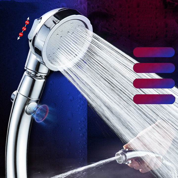 BowLift | Contemporary Shower Combination Hand Shower Plastic Wall Mount Round Shower Head Combination