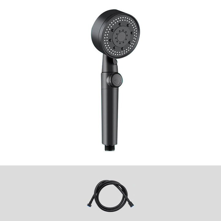 BowLift | Contemporary Shower Head Combo Hand Shower Plastic Wall Mount Black Shower Head