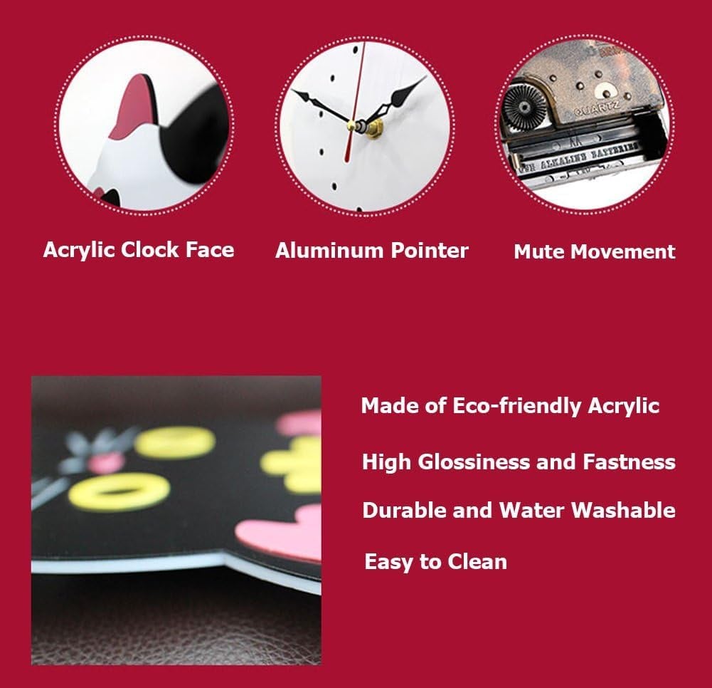 BowLift | Creative Cute Cat Clock With A Movable Tail