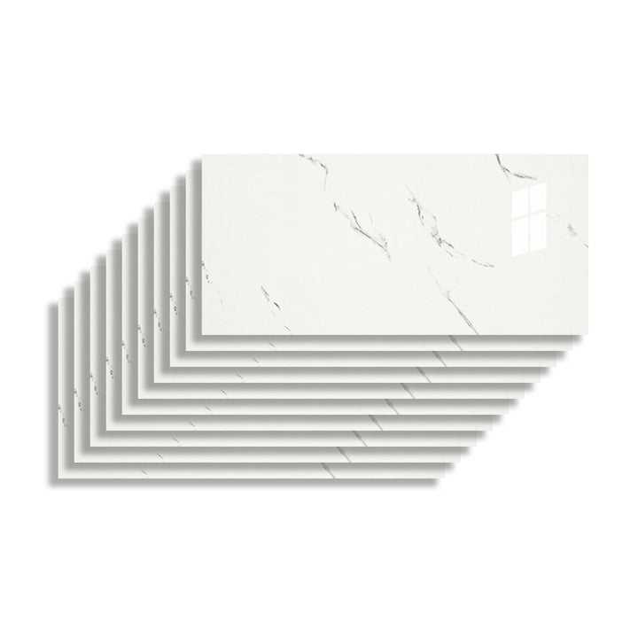 BowLift | 10-pack 12" X 23" PVC rectangular peel & stick field tile kitchen and bathroom back paneling