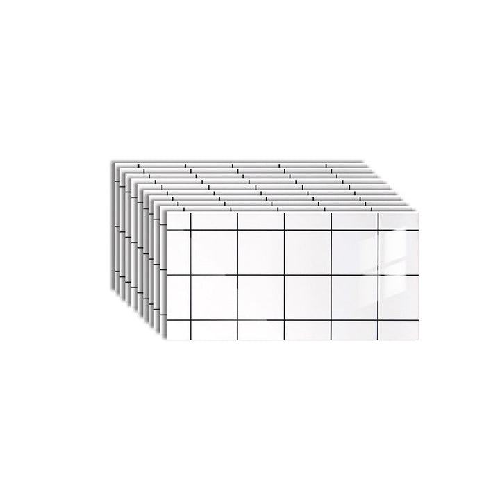 BowLift | 10-Pack PVC rectangular Peel-and-Stick wall tile kitchen and bathroom backsplash