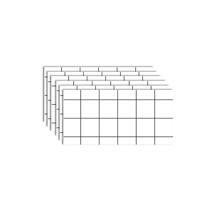 BowLift | 6-Pack PVC Rectangular Peel & Stick Subway Tiles Kitchen and Bathroom Back Splash