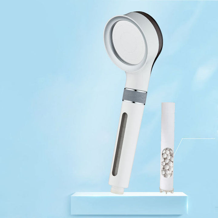 BowLift | Modern Plastic Showerhead Water Filtration Round Hand Shower