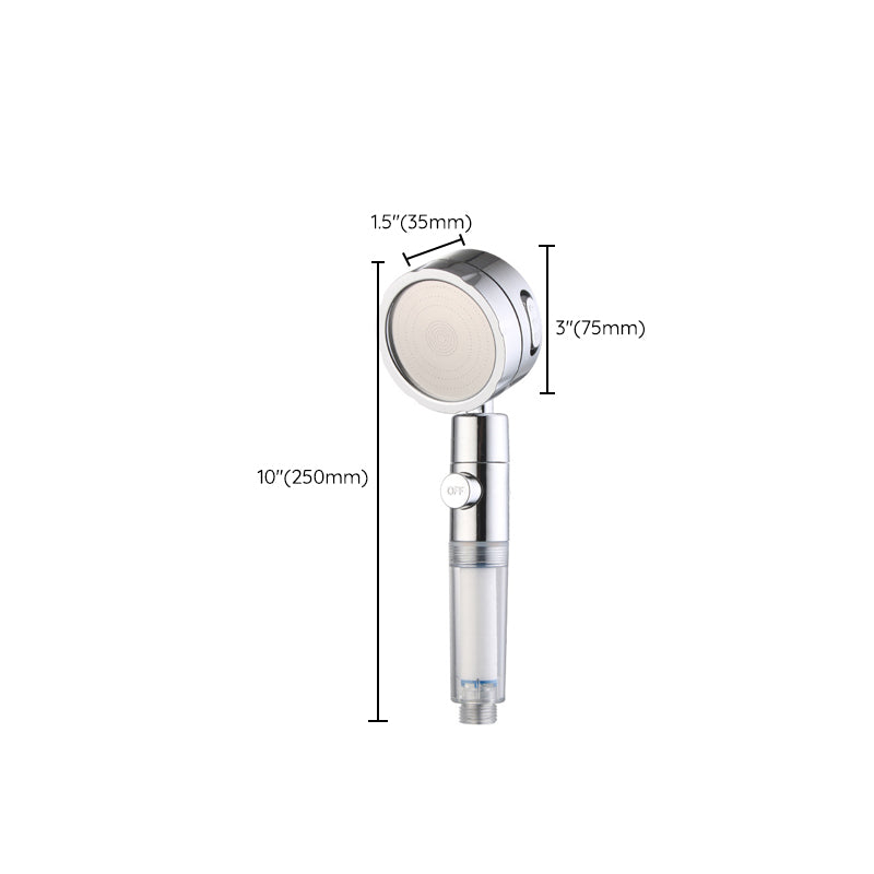 BowLift | Adjustable Water Flow Showerhead Solid Color 3 Settings Round Handheld Shower