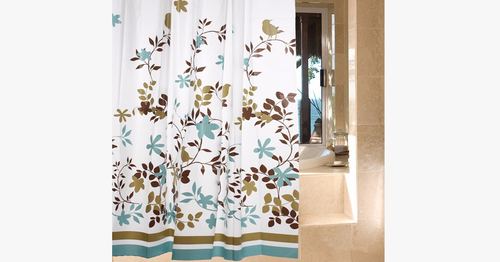 BowLift | Waterproof Shower Curtain - Bird Design