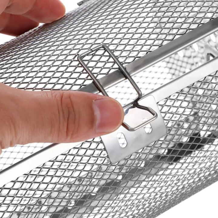 BowLift | Stainless Steel Rotating Grill Basket | 360° Heat Distribution | Air Fryer Compatible