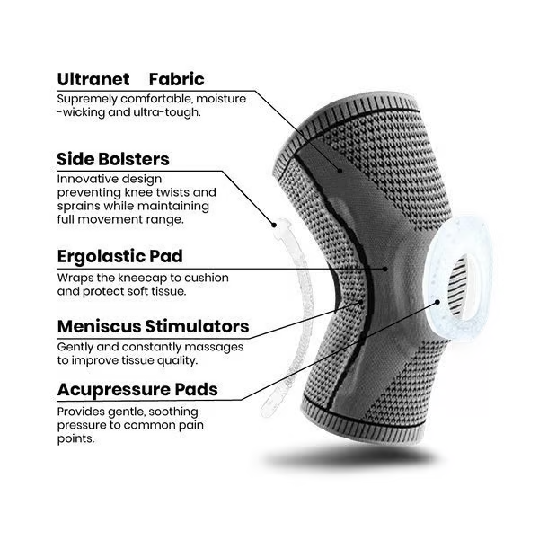 FlexiKnee Compression Bandage – Supportive Knee Bandage for Pain, Swelling, and Stiffness | Bowlift