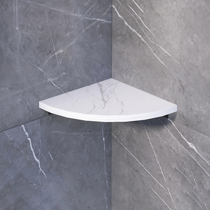 BowLift | 3-piece modern bathroom accessory set marble and metal bathroom shelf