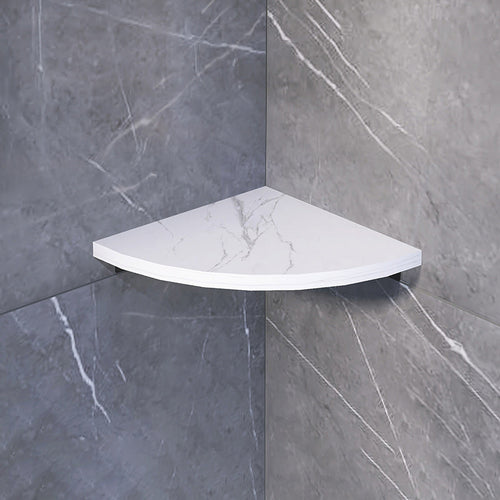 BowLift | 3-piece modern bathroom accessory set marble and metal bathroom shelf
