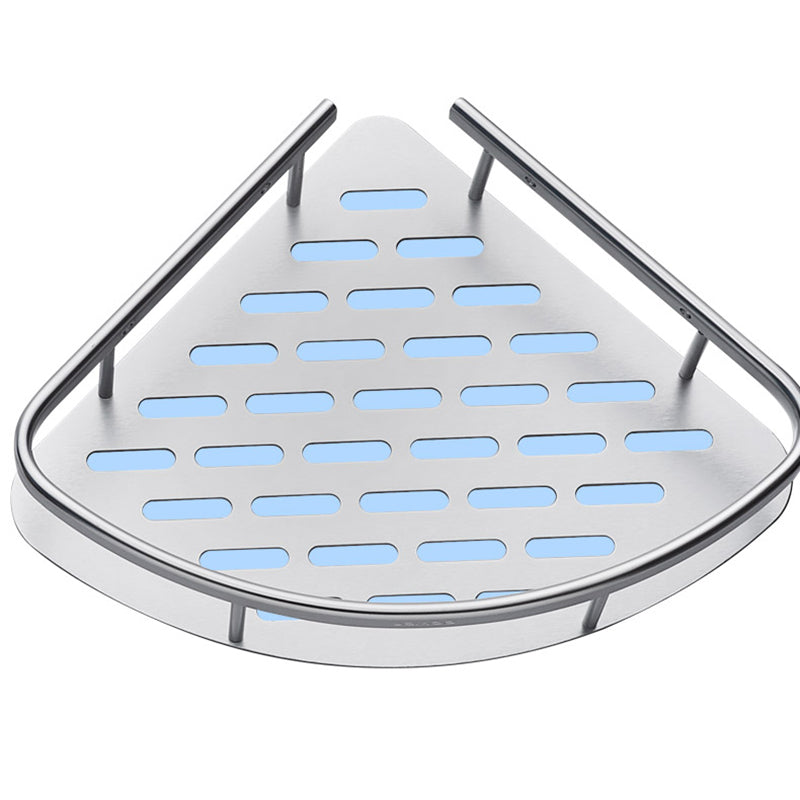 BowLift | 3-piece modern bathroom accessory set aluminum bathroom shelf in silver