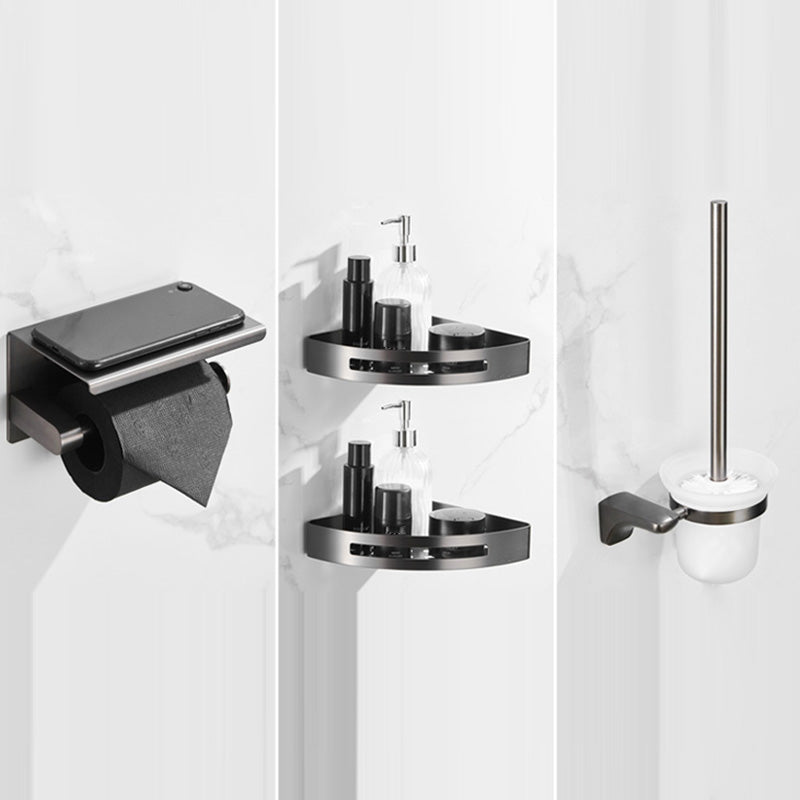 BowLift | Modern Bathroom Accessories Hardware Set Gray Bathroom Accessories Set