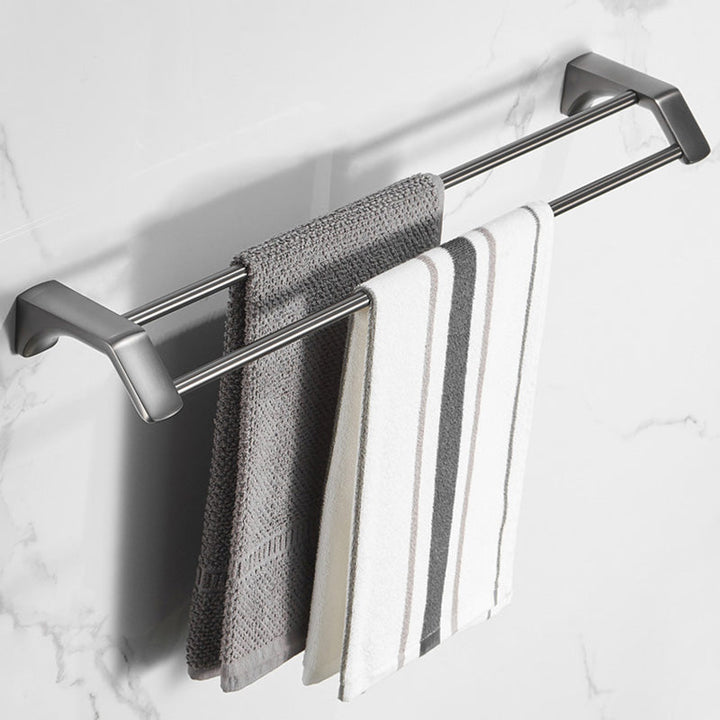 BowLift | Modern Bathroom Accessories Hardware Set Gray Bathroom Accessories Set