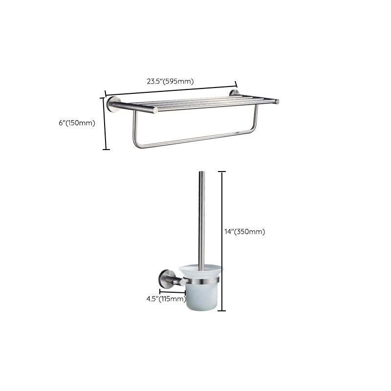 BowLift | Chrome Traditional Bathroom Accessory Set Stainless Steel Bathroom Set