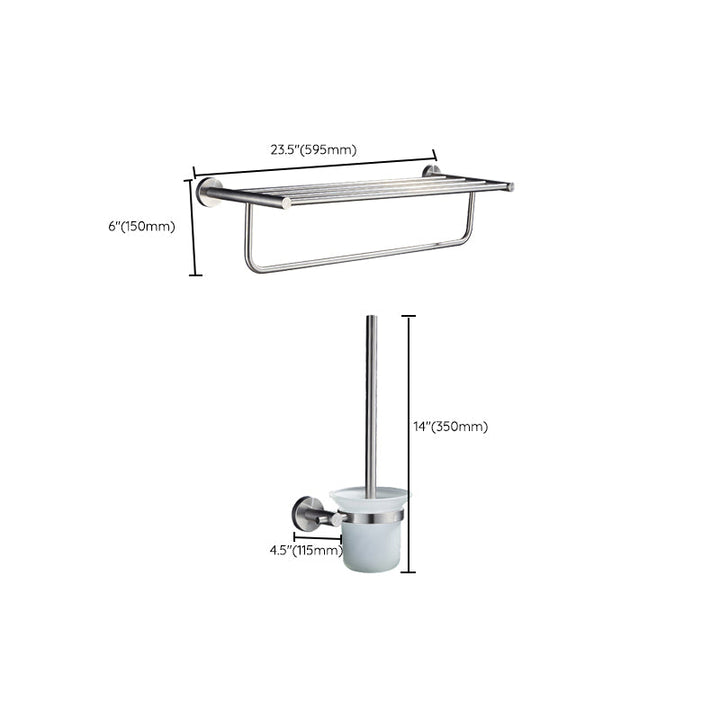BowLift | Chrome Traditional Bathroom Accessory Set Stainless Steel Bathroom Set