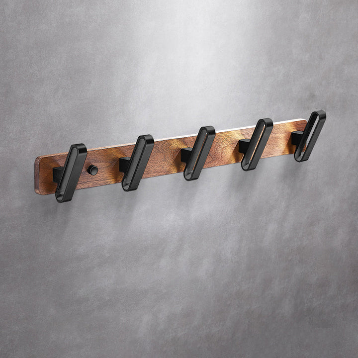 BowLift | Metal Bathroom Accessories Set Walnut Brown Bathroom Accessories Set