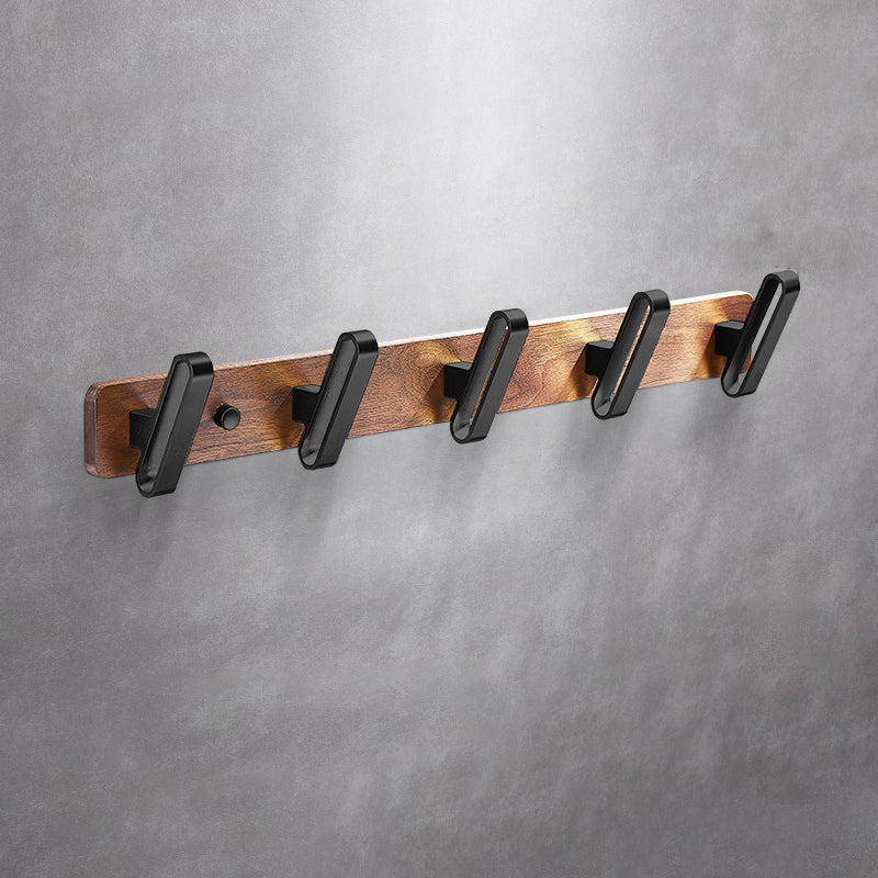 BowLift | Metal Bathroom Accessories Set Walnut Brown Bathroom Accessories Set