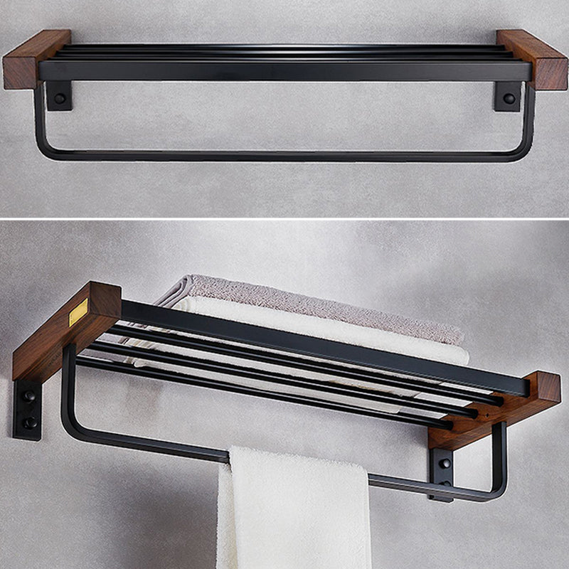 BowLift | Metal Bathroom Accessories Set Walnut Brown Bathroom Accessories Set