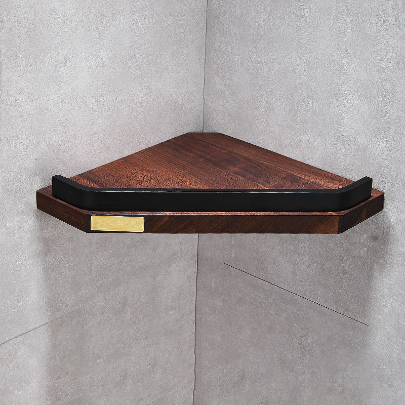 BowLift | Metal Bathroom Accessories Set Walnut Brown Bathroom Accessories Set