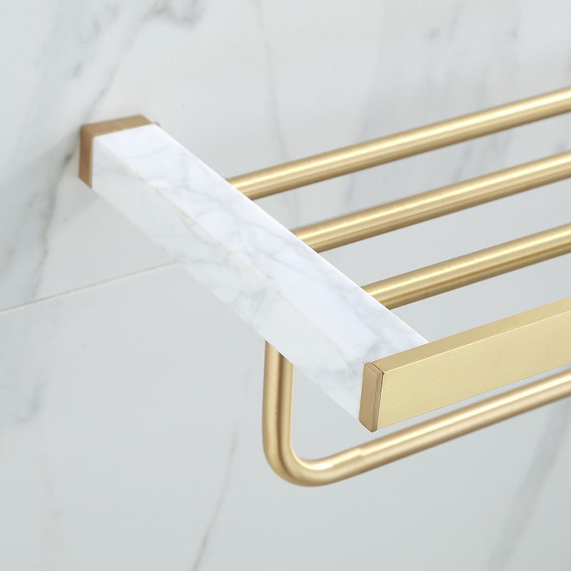 BowLift | Polished Brass Bathroom Accessory Set Marble Bathroom Hardware