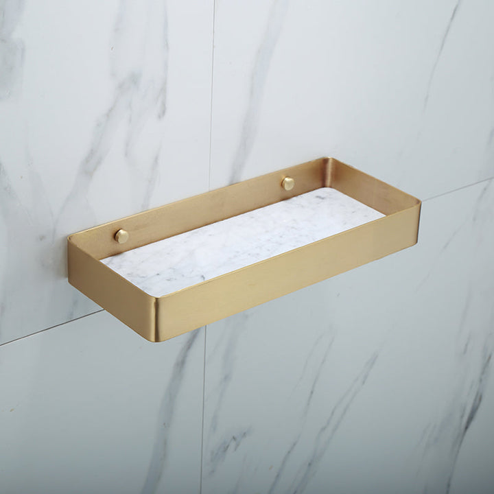 BowLift | Polished Brass Bathroom Accessory Set Marble Bathroom Hardware