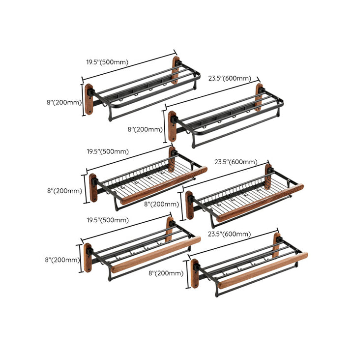 BowLift | Solid Wood Bathroom Accessories Set Folding Metal Bathroom Accessories