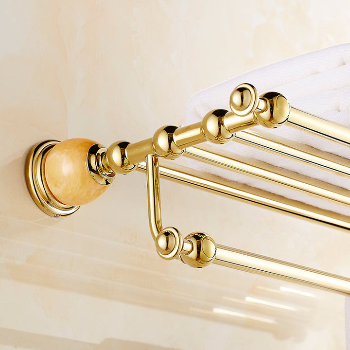 BowLift | Polished Gold Bathroom Set Metal Bathroom Accessories Hardware Set