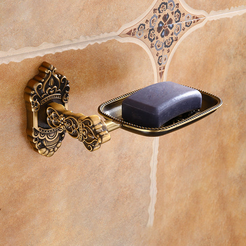 BowLift | Traditional Metal Bathroom Accessories Hardware Set with Soap Dish