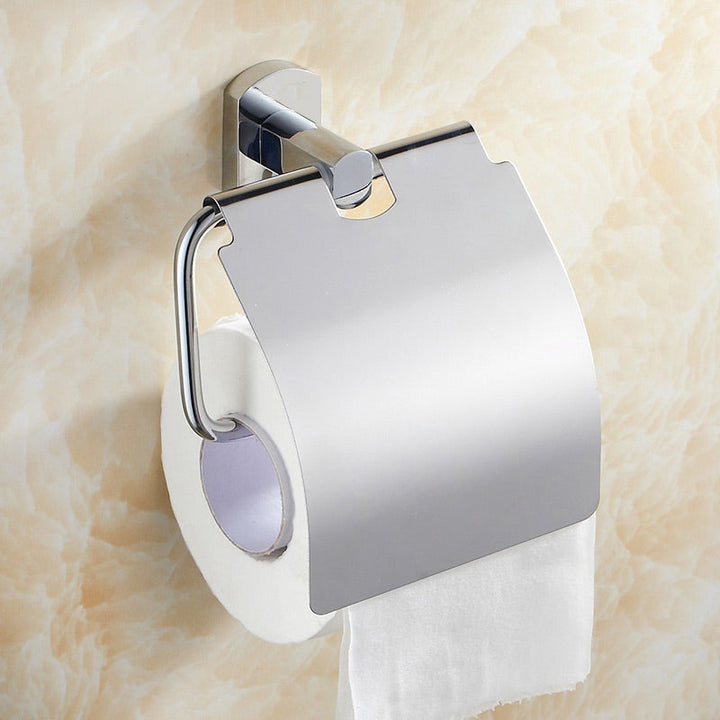BowLift | Contemporary Bathroom Accessories Hardware Set in Silver Metal