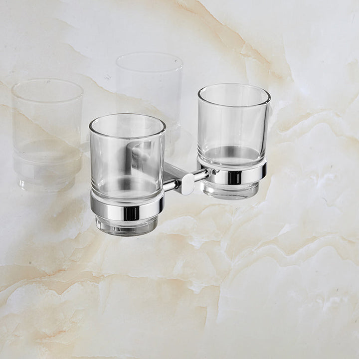 BowLift | Contemporary Bathroom Accessories Hardware Set made of silver metal