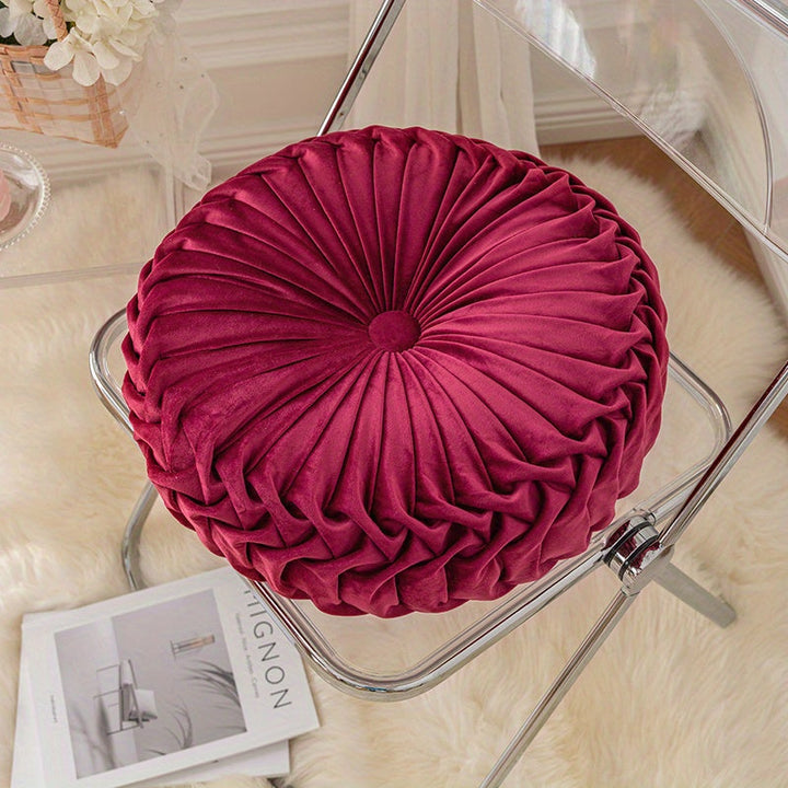 BowLift | VelvetGlow - Soft Round Cushion for Cozy Spaces
