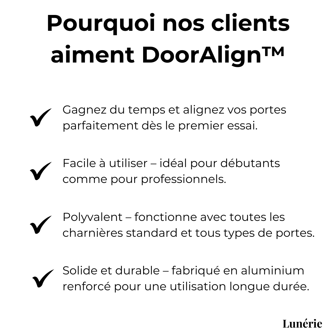 BowLift | DoorFix Door Alignment Tool | Reinforced Aluminum | Precise Closet & Cabinet Installation