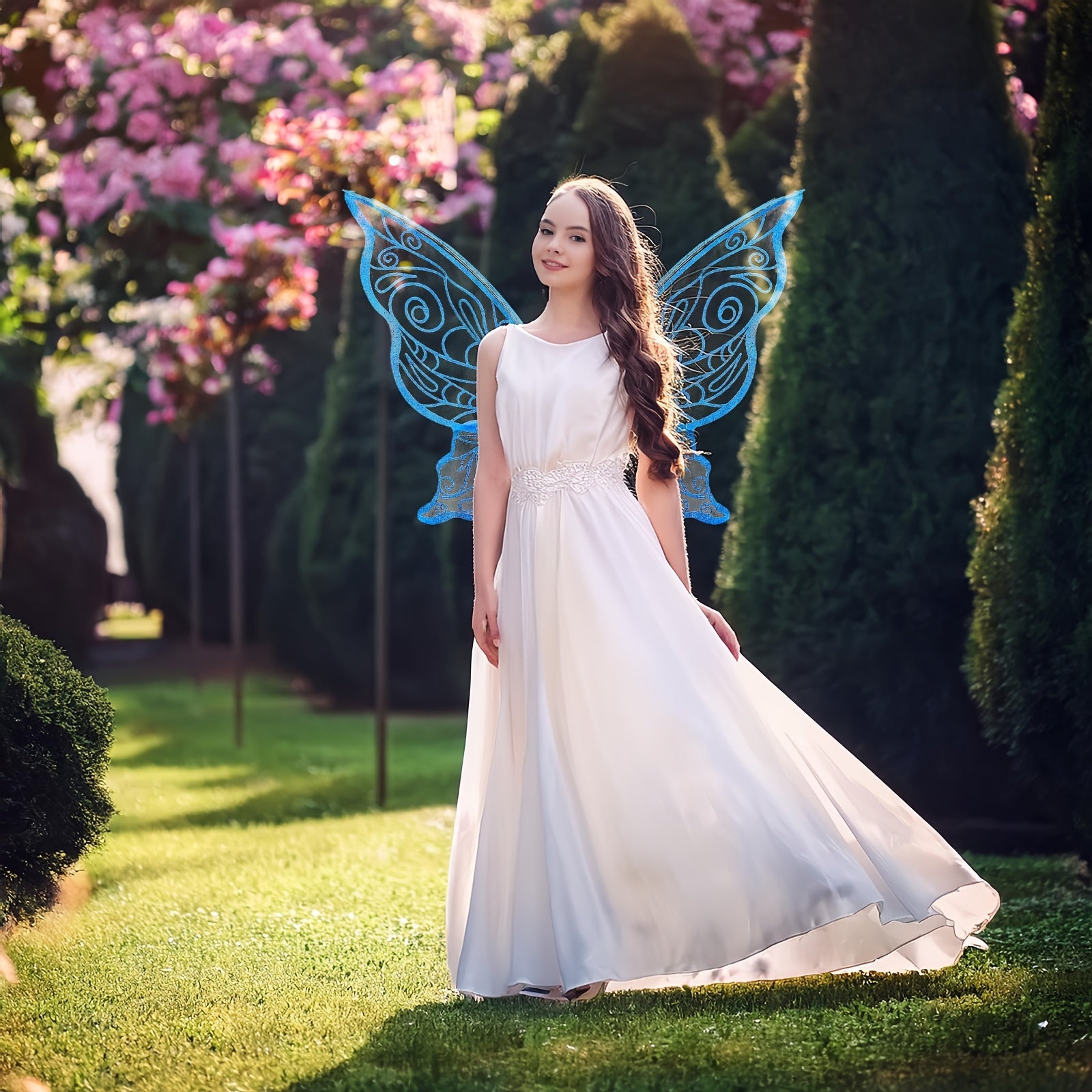 BowLift | Girls Magical Halloween Fairy Costume Set | Wings Wand Ears