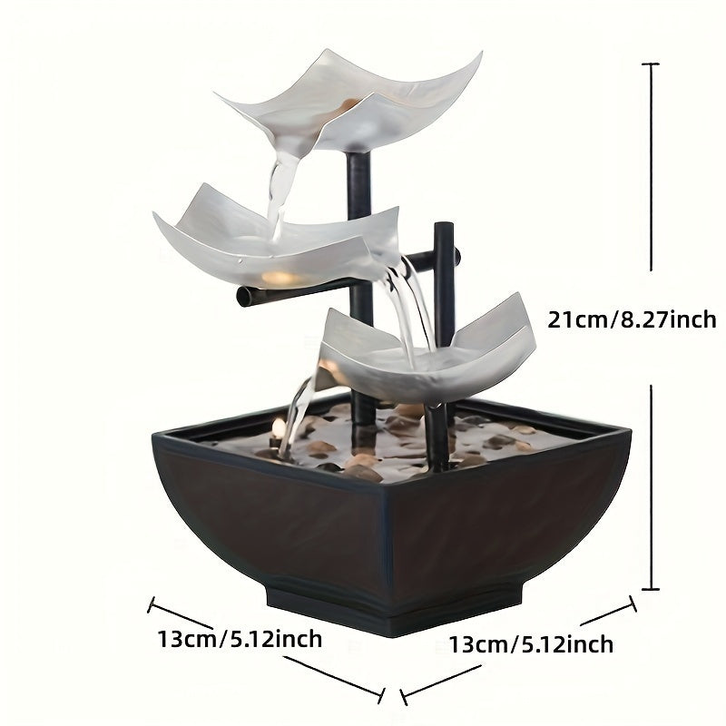 BowLift | LeafFlow – Elegant Indoor Fountain with Leaf Design and Gentle Water Flow