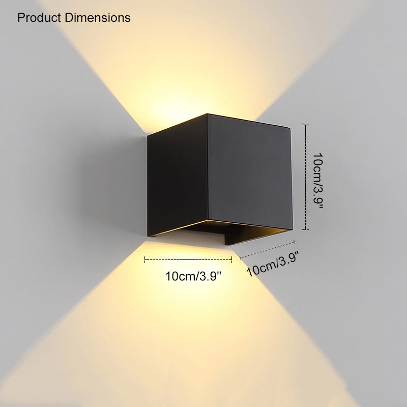BowLift | LED Outdoor Up Down Wall Light | Waterproof Metal Fixture for Patio. Garden & Entryway Illumination