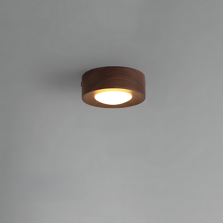 BowLift | | Walnut ceiling lamp with LED spotlights