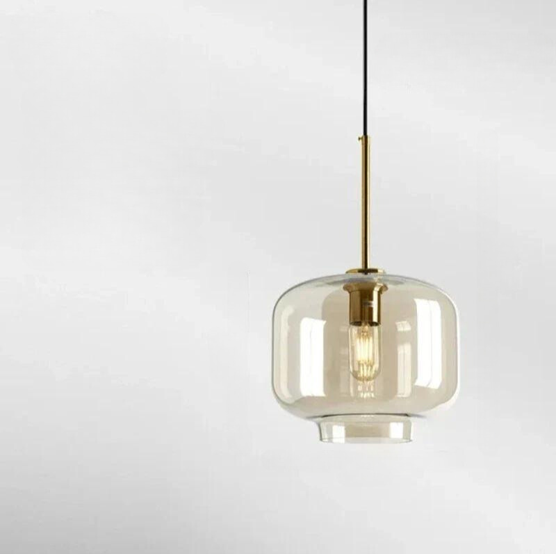 BowLift | NordicGlow – Elegant Scandinavian Glass Pendant Light