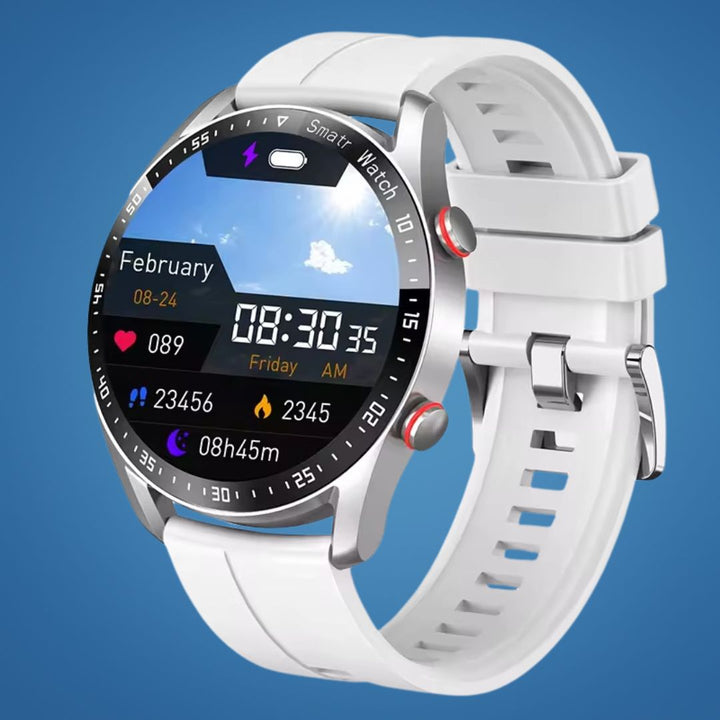 FitTrack | Non-Invasive Fitness Smart Watch - Tracks Physical Activity - Heart Rate - Sleep - Workout - GPS Notifications - Water Resistant Bowlift