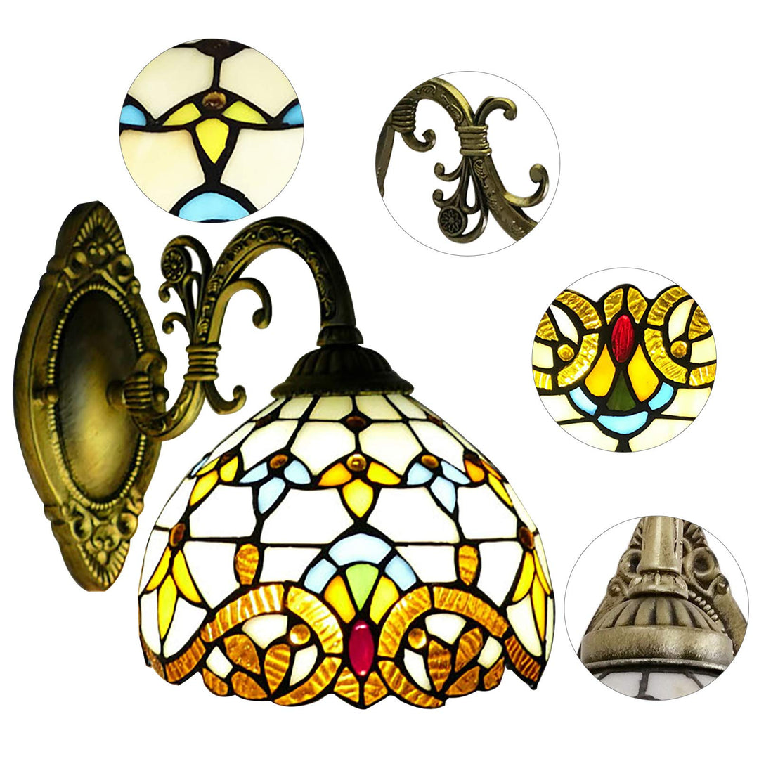 Retro lampshade made of stained glass | Bowlift