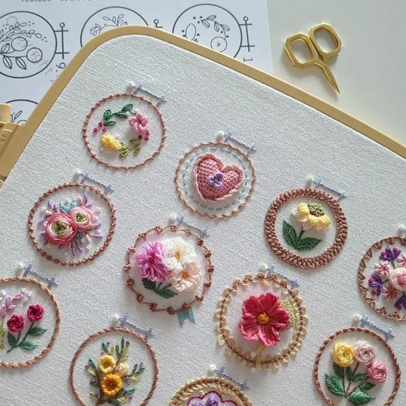 BowLift | Small Flower Frame Embroidery Set