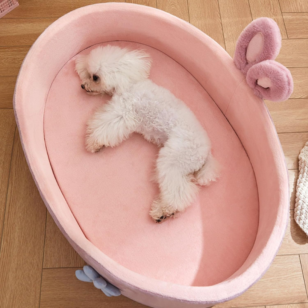 PlushDream • Velvet Dog Bed