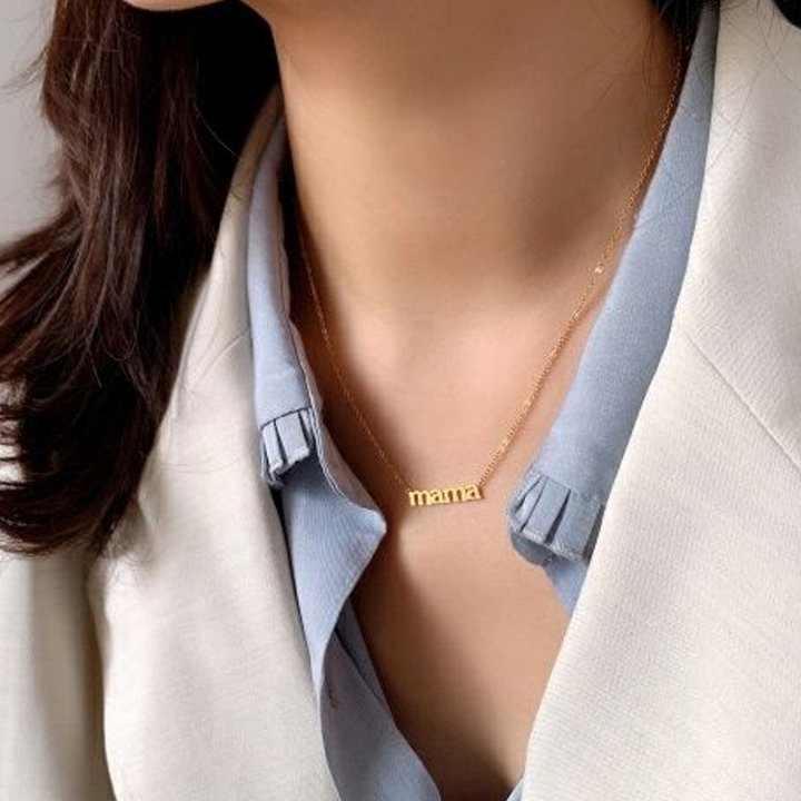 BowLift | Letter "mama" Pendant Necklace