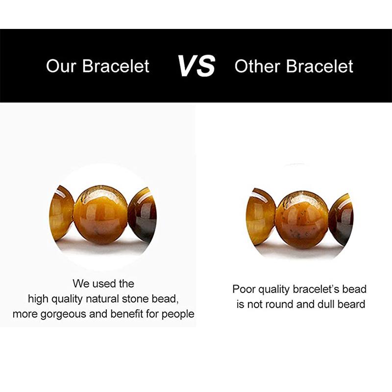 BowLift | Tiger Eye Lava Rock Stone Bracelet