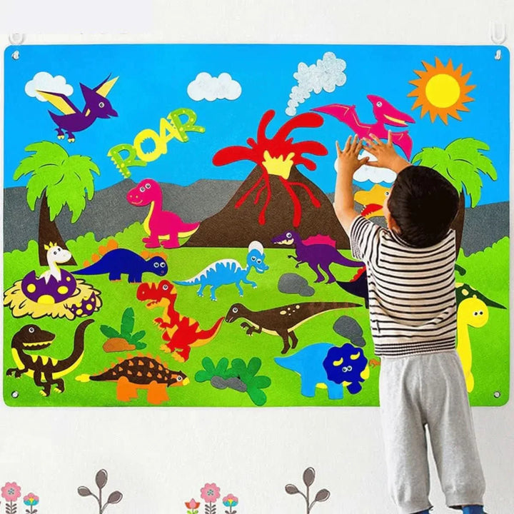 BowLift | WonderWild Felt Board – Interactive Felt Board with Animal Stickers for Learning & Playing
