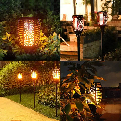 BowLift | SolarFlare – Outdoor Solar Torch with Realistic Flickering Flame & Weatherproof Design