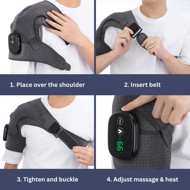 BowLift | Shoulder Massage Device | Heat Therapy, Adjustable Intensity & Ideal for Muscle Relaxation