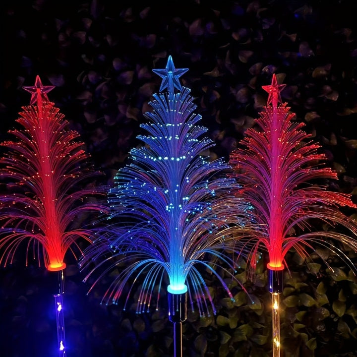 BowLift | LightGarden Solar Set – 3 Color Changing LED Garden Lights on Solar Power
