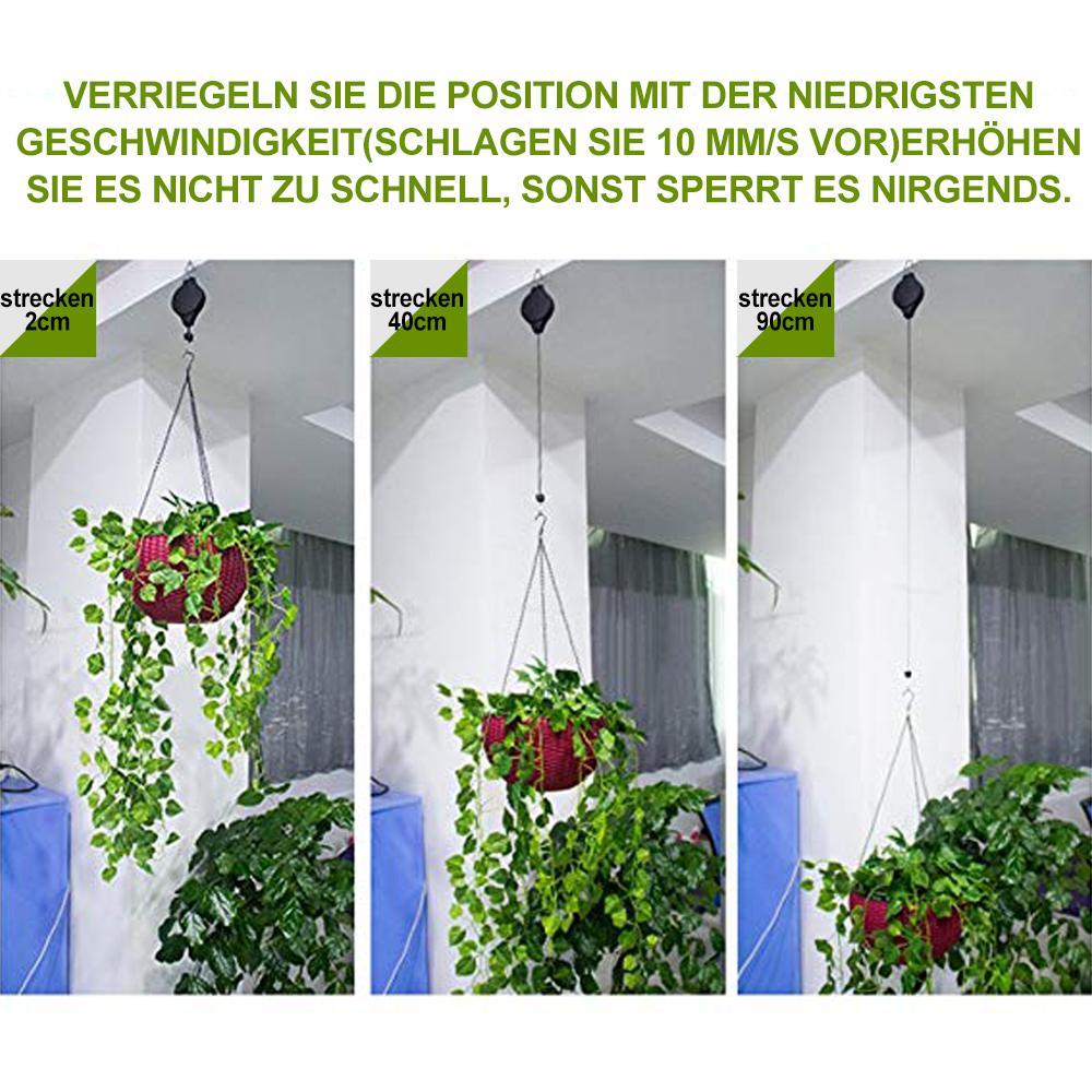 BowLift | Retractable Hook, Plant Pulley for Garden Pots and Bird Feeders