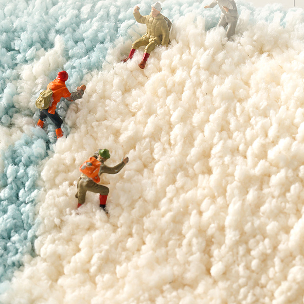 BowLift | Feblilac Get Naked White Floor Bathroom Mat, 50x80cm Bathroom Rug, Plush Water-Absorbent, Non-Slip Toilet Mat, Artificial Bathroom Mats, Best Bath Rugs